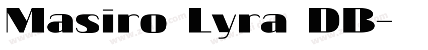 Masiro Lyra DB字体转换